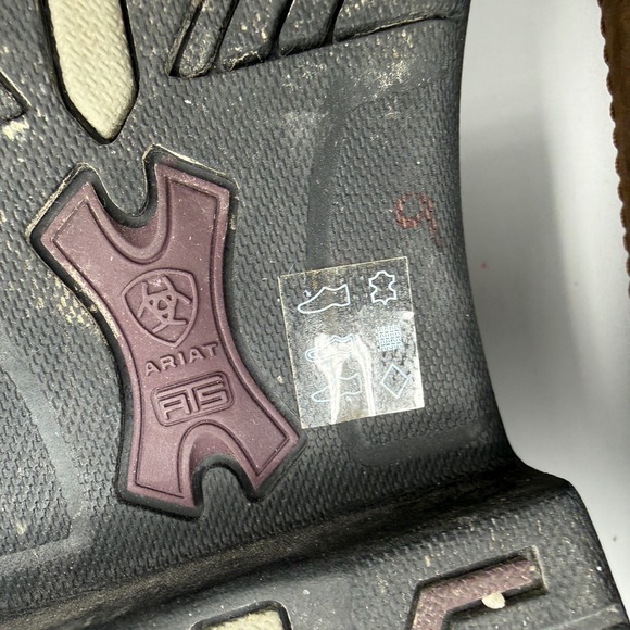 Ariat Terrain Ease H2O Boots Women 9.5 Brown Waterproof Pull-On Hiking Outdoor - Picture 9 of 9